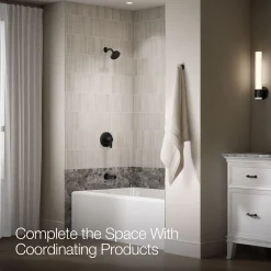 Rite-Temp® bath and shower trim kit with push-button diverter, 1.5 gpm^Kohler Hot