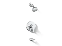 Rite-Temp® bath and shower trim kit with push-button diverter and lever handle, 2.5 gpm^Kohler Best