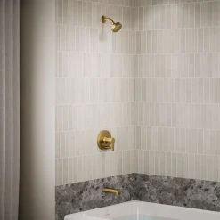 Rite-Temp® bath and shower trim kit with push-button diverter and lever handle, 2.5 gpm^Kohler Best