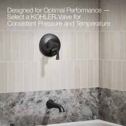 Rite-Temp® bath and shower trim kit with push-button diverter, without showerhead^Kohler Clearance