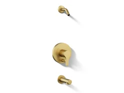 Rite-Temp® bath and shower trim kit with push-button diverter, without showerhead^Kohler
