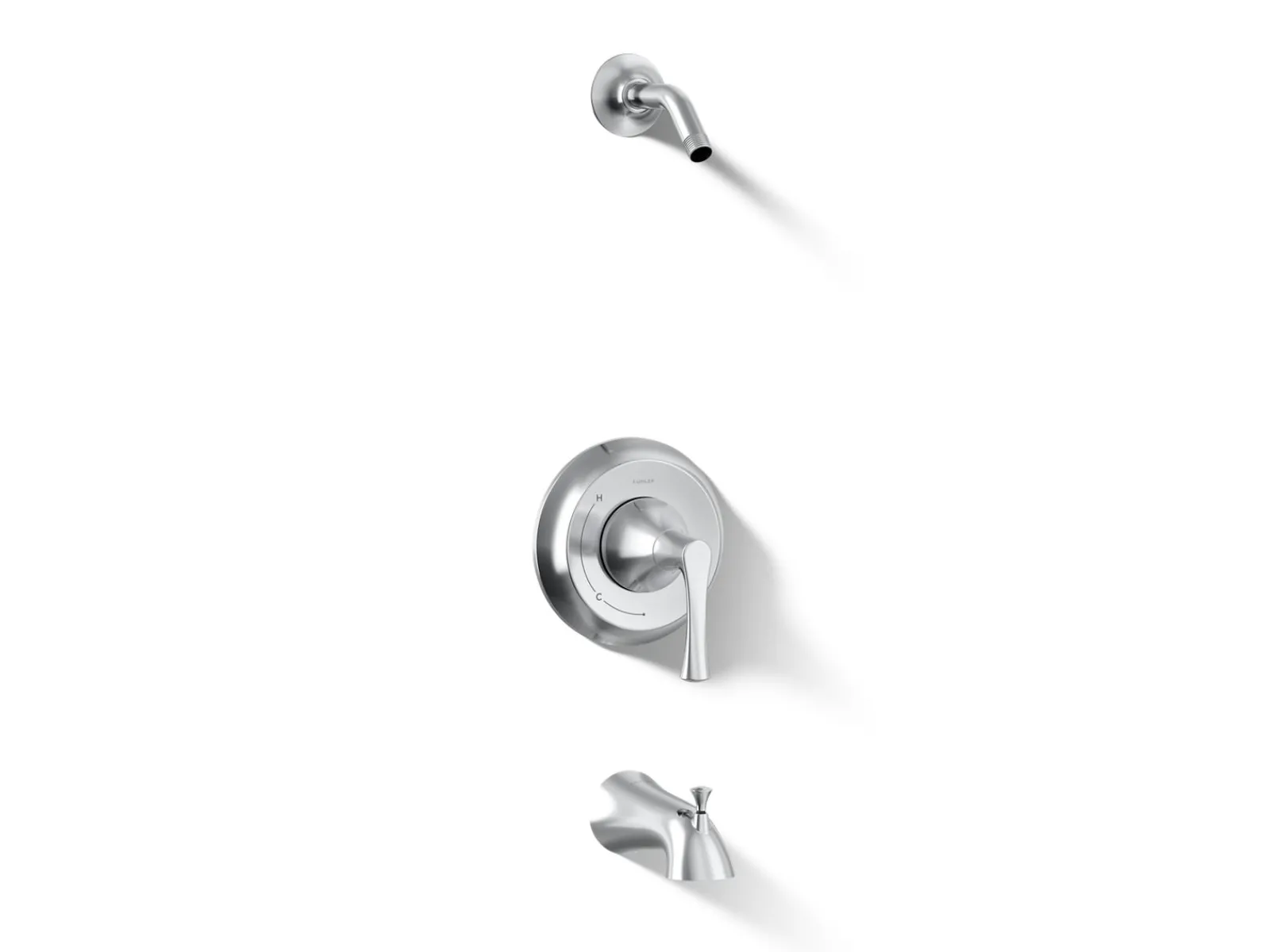 Rite-Temp® bath and shower trim kit, without showerhead^Kohler Hot