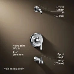 Rite-Temp® bath and shower trim kit, without showerhead^Kohler Hot