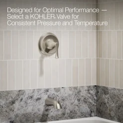 Rite-Temp® bath and shower trim kit, without showerhead^Kohler Hot
