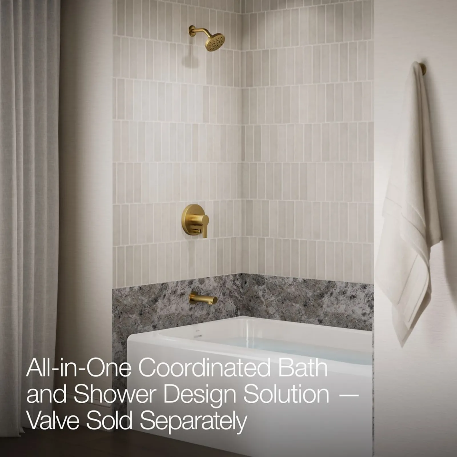 Rite-Temp® bath and shower trim kit with push-button diverter, 1.75 gpm^Kohler Online