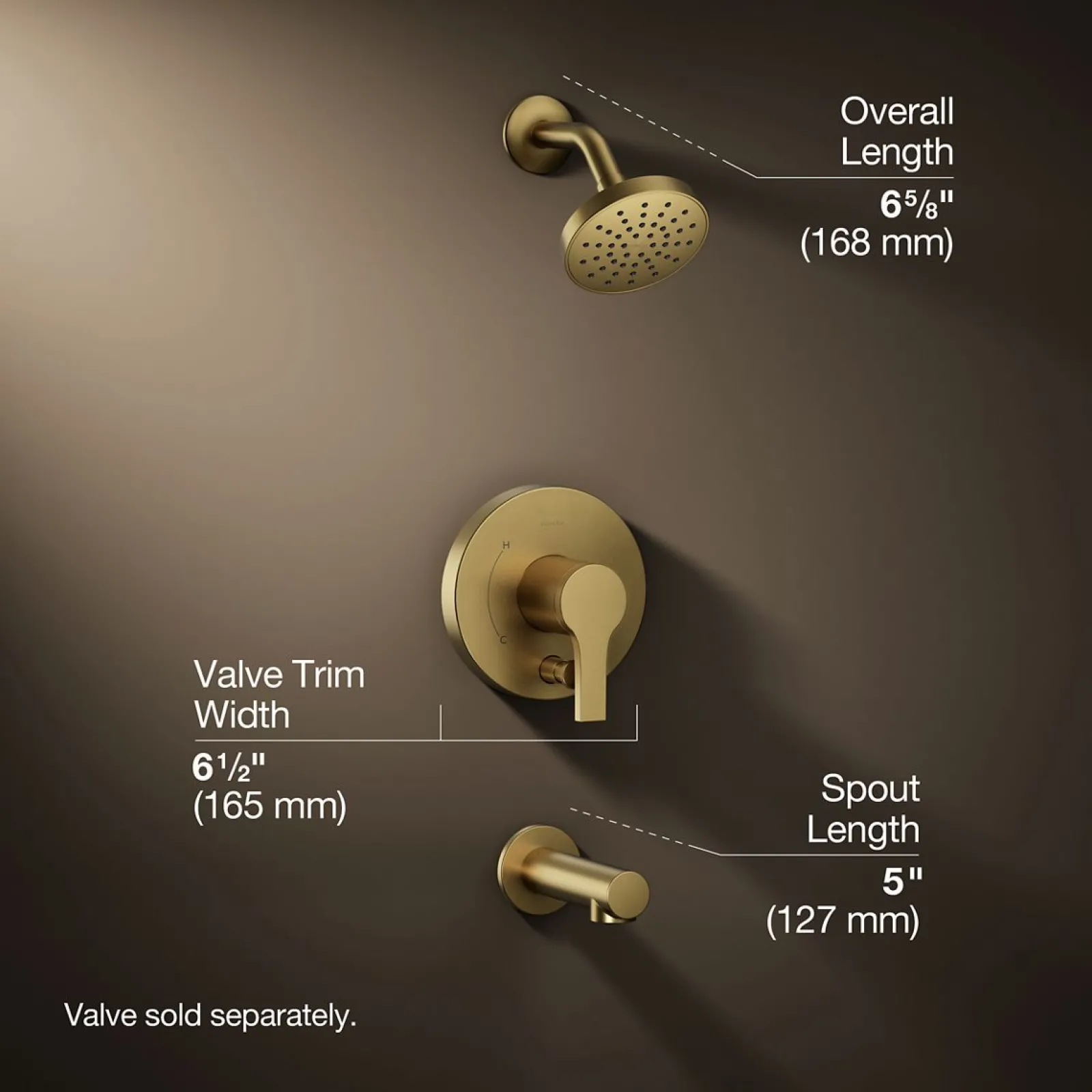 Rite-Temp® bath and shower trim kit with push-button diverter, 1.75 gpm^Kohler Online