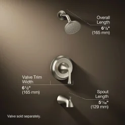 Rite-Temp® bath and shower trim kit, 2.5 gpm^Kohler