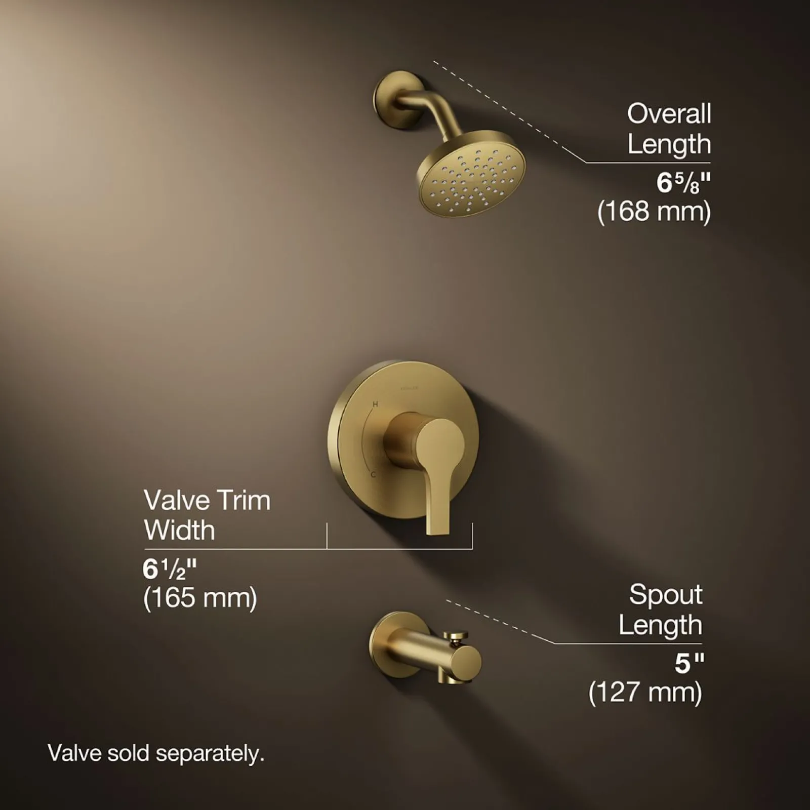 Rite-Temp® bath and shower trim kit, 1.75 gpm^Kohler New
