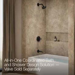 Rite-Temp® bath and shower trim kit with push-button diverter and cross handle, 1.75 gpm^Kohler Outlet
