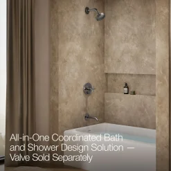 Rite-Temp® bath and shower trim kit with push-button diverter and cross handle, 1.75 gpm^Kohler Outlet