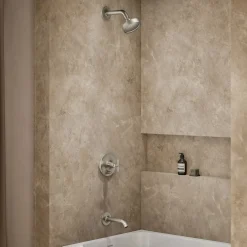 Rite-Temp® bath and shower trim kit with push-button diverter and cross handle, 1.75 gpm^Kohler Outlet