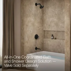 Rite-Temp® bath and shower trim kit with push-button diverter and lever handle, 1.75 gpm^Kohler Best