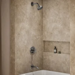 Rite-Temp® bath and shower trim kit with push-button diverter and lever handle, 1.75 gpm^Kohler Best