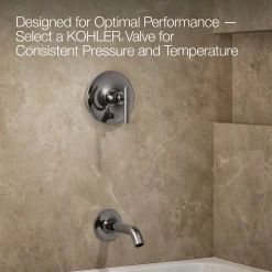 Rite-Temp® bath and shower trim kit with push-button diverter and lever handle, 1.75 gpm^Kohler Best