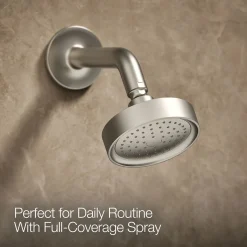 Rite-Temp® bath and shower trim kit with push-button diverter and cross handle, 2.5 gpm^Kohler Hot
