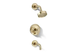 Rite-Temp® bath and shower trim kit with push-button diverter and lever handle, 2.5 gpm^Kohler Best
