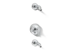 Rite-Temp® bath and shower trim kit with push-button diverter and lever handle, without showerhead^Kohler Online
