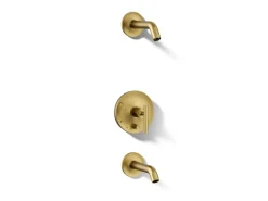 Rite-Temp® bath and shower trim kit with push-button diverter and lever handle, without showerhead^Kohler Online