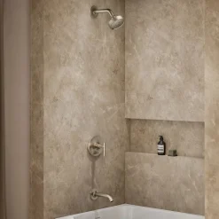 Rite-Temp® bath and shower trim kit with push-button diverter and lever handle, without showerhead^Kohler Online
