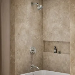 Rite-Temp® bath and shower trim kit with push-button diverter and lever handle, without showerhead^Kohler Online