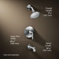 Rite-Temp® bath and shower trim kit, 1.75 gpm^Kohler