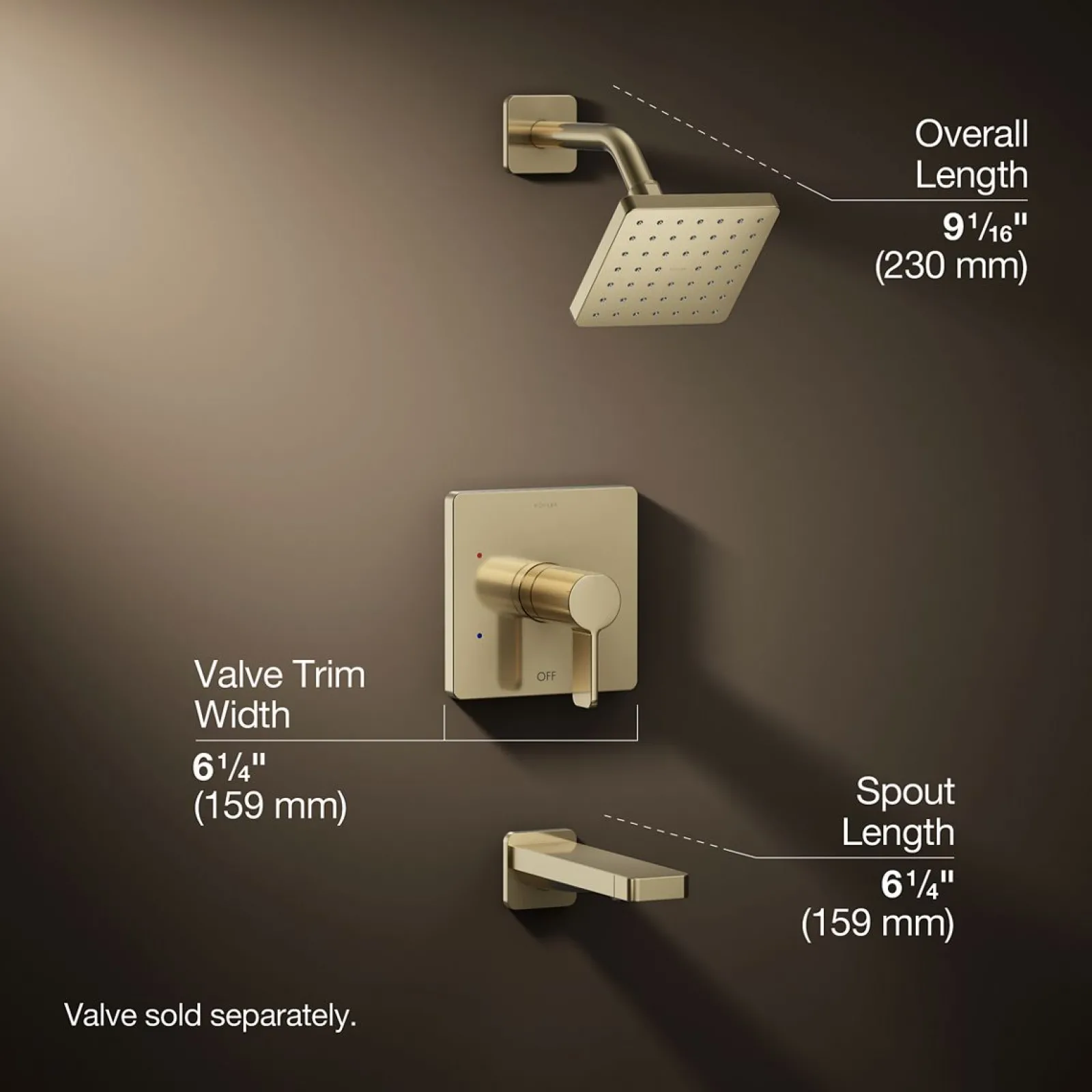 Rite-Temp® bath and shower trim kit, 1.75 gpm^Kohler Hot