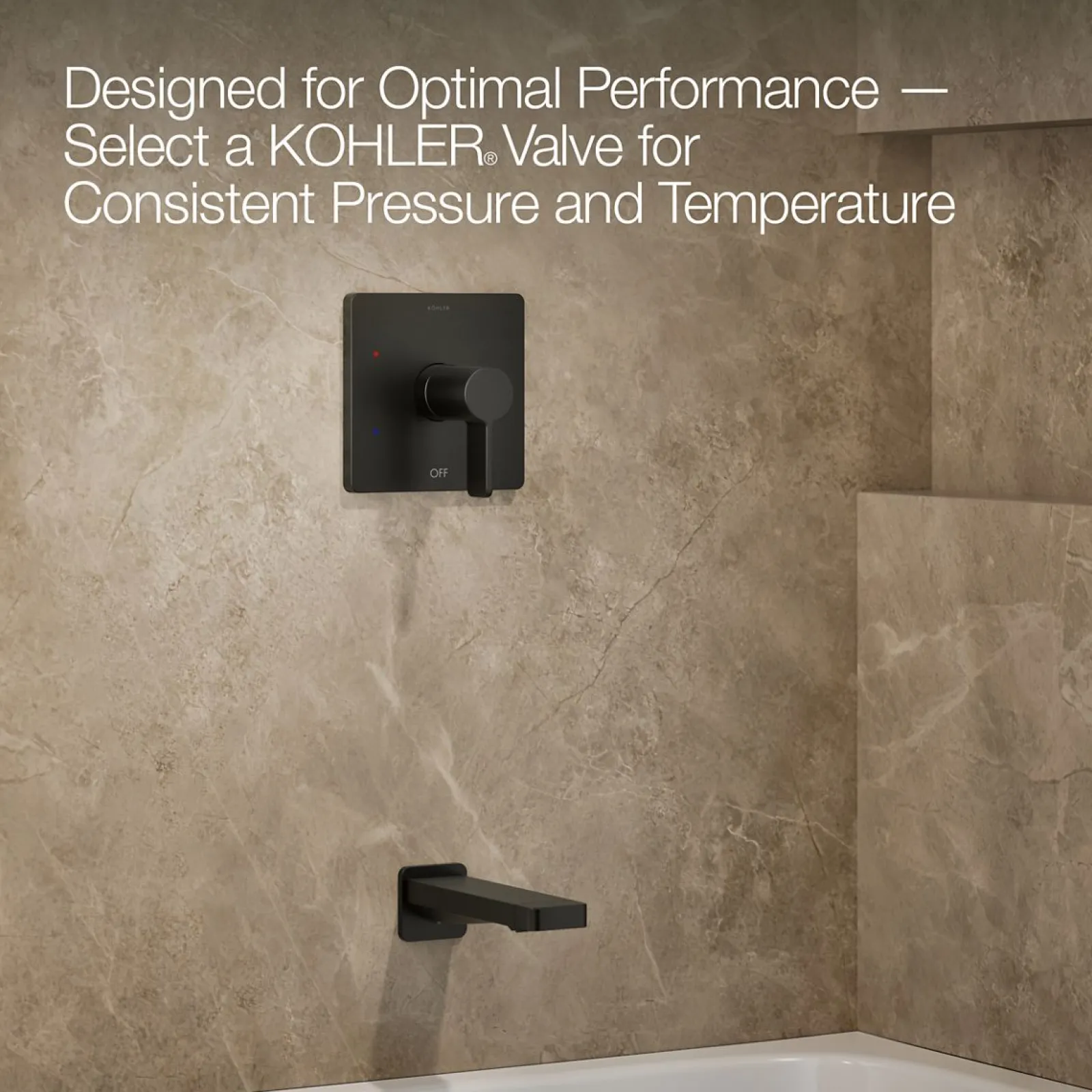 Rite-Temp® bath and shower trim kit, 1.75 gpm^Kohler Hot
