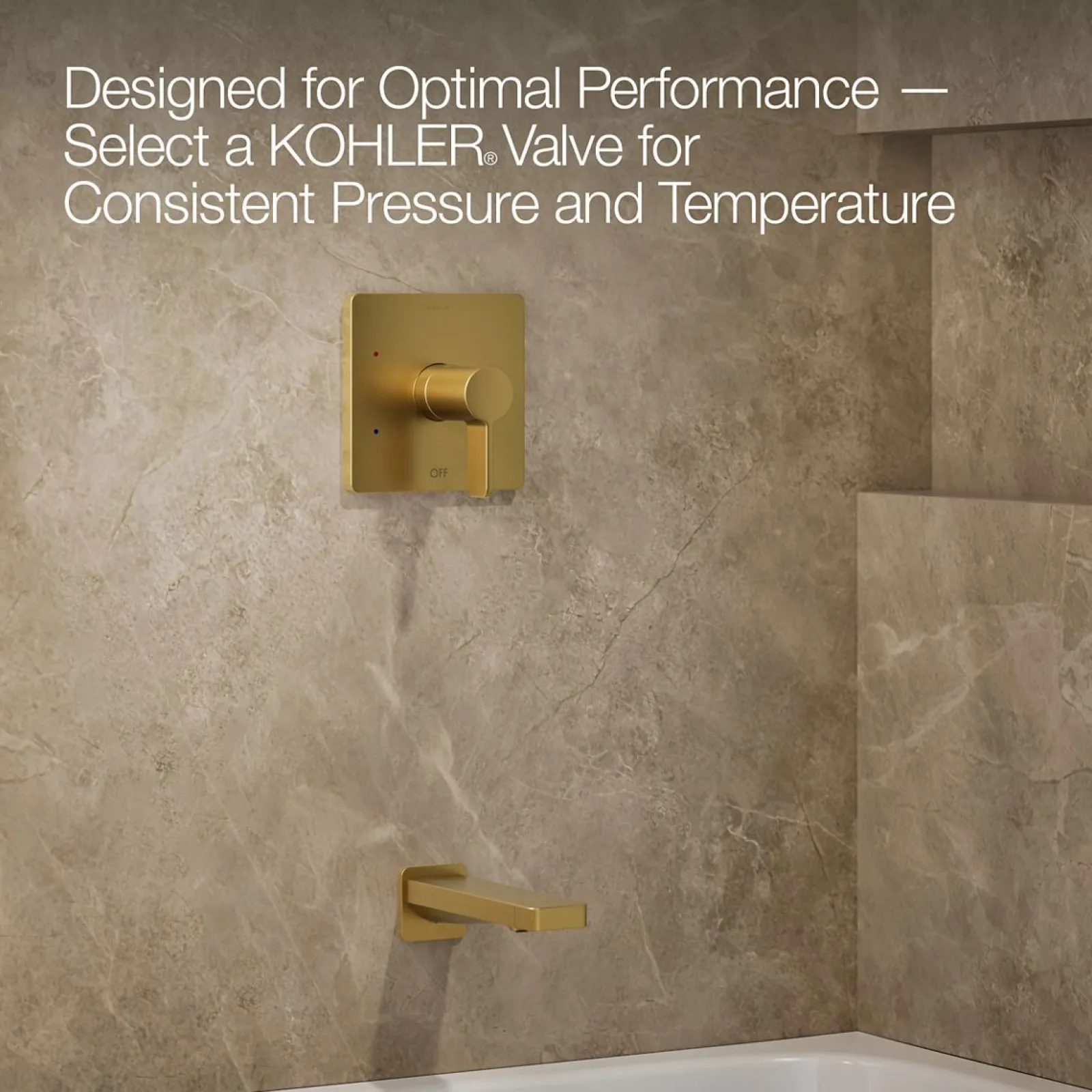 Rite-Temp® bath and shower trim kit, 1.75 gpm^Kohler Hot