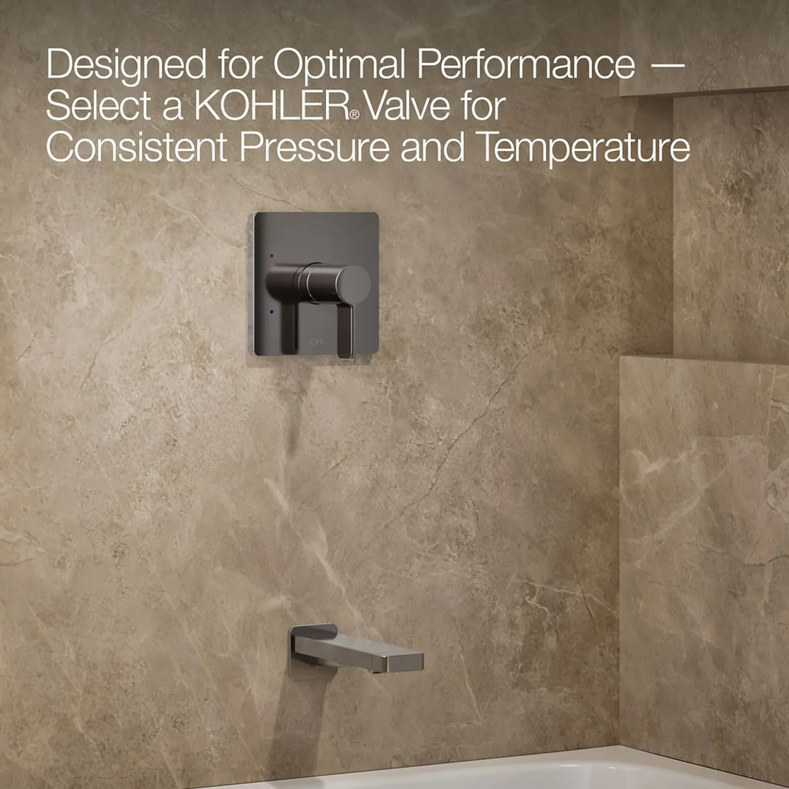 Rite-Temp® bath and shower trim kit, 1.75 gpm^Kohler Hot
