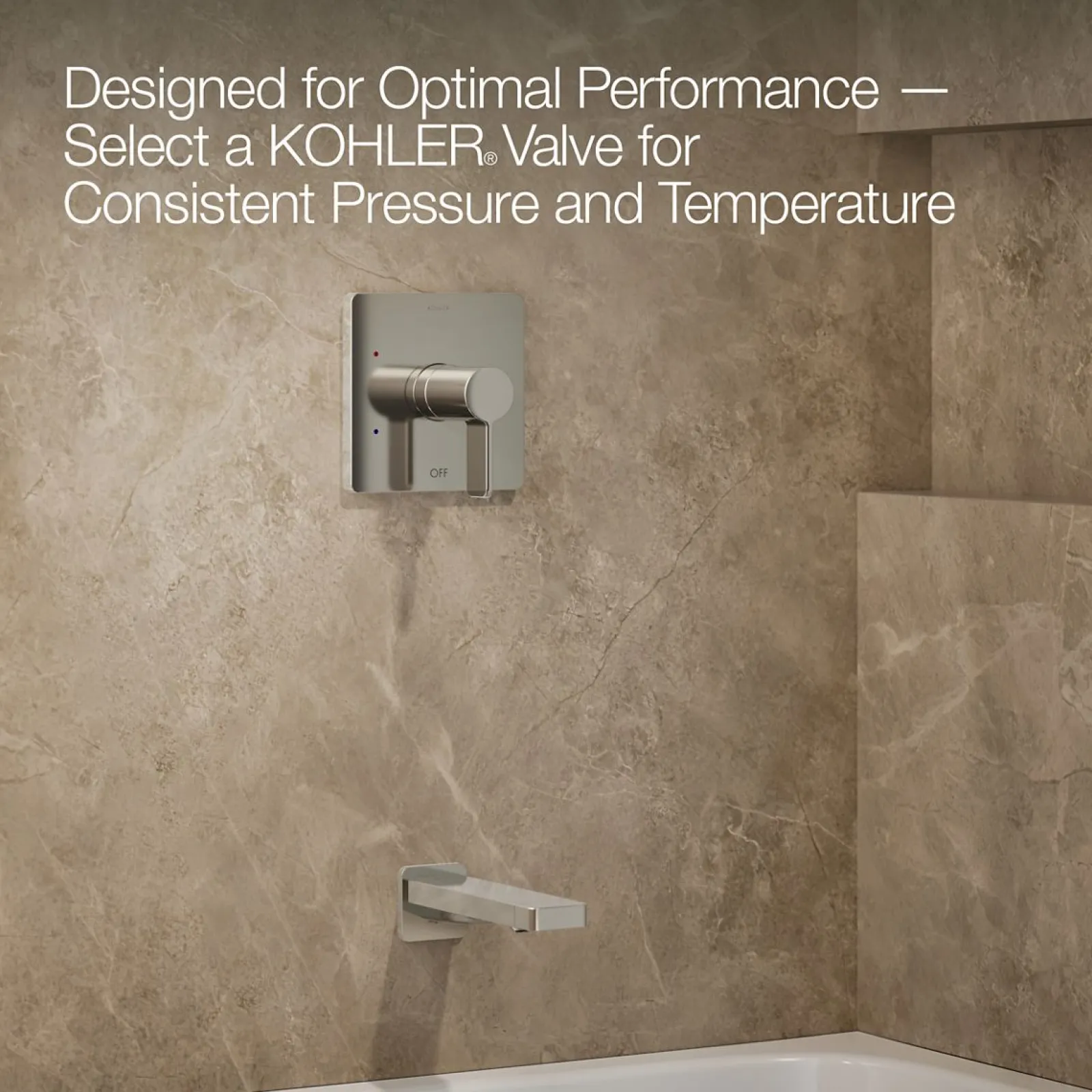 Rite-Temp® bath and shower trim kit, 1.75 gpm^Kohler Hot