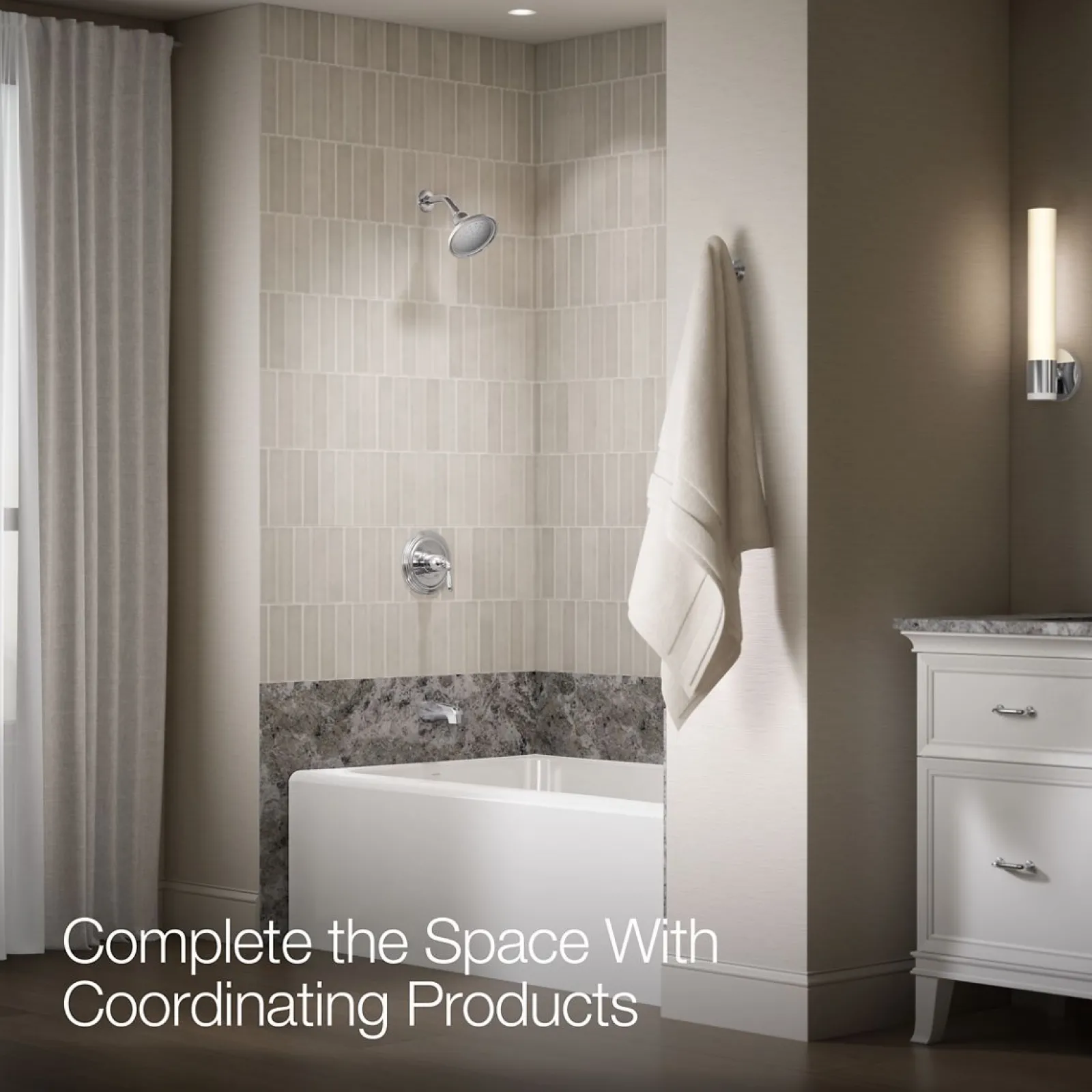 Rite-Temp® bath and shower trim kit, 1.75 gpm, NPT spout^Kohler Clearance