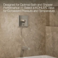 Rite-Temp® bath and shower trim kit with push-button diverter, 1.75 gpm^Kohler Hot