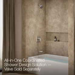 Rite-Temp® bath and shower trim kit with push-button diverter, 1.75 gpm^Kohler Hot