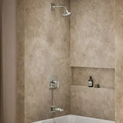 Rite-Temp® bath and shower trim kit with push-button diverter and lever handle, 2.5 gpm^Kohler Outlet