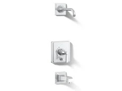 Rite-Temp® bath and shower trim kit with push-button diverter and lever handle, without showerhead^Kohler Online
