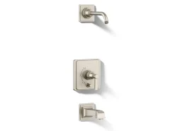 Rite-Temp® bath and shower trim kit with push-button diverter and lever handle, without showerhead^Kohler Online