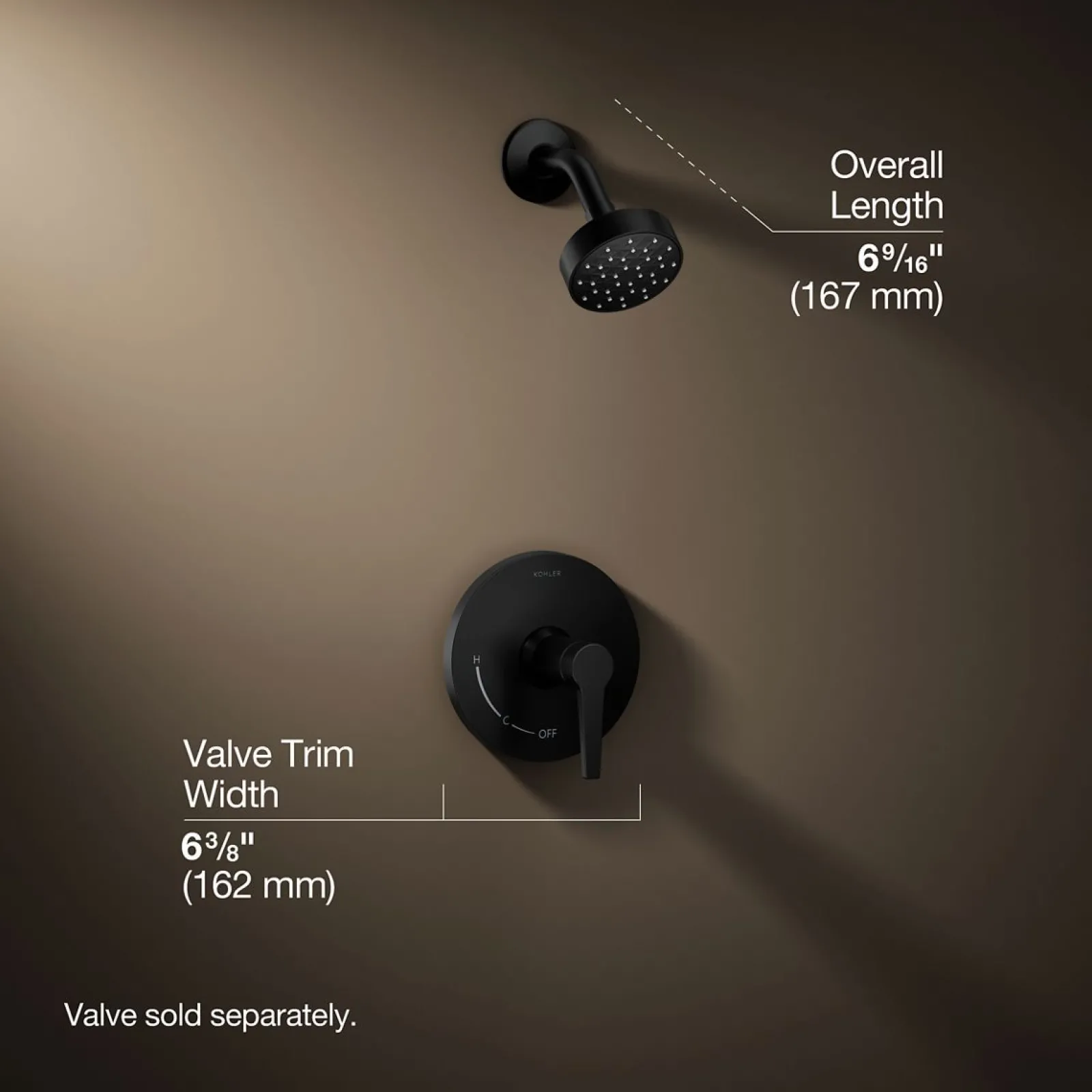 Rite-Temp® shower trim kit, 2.5 gpm^Kohler Hot