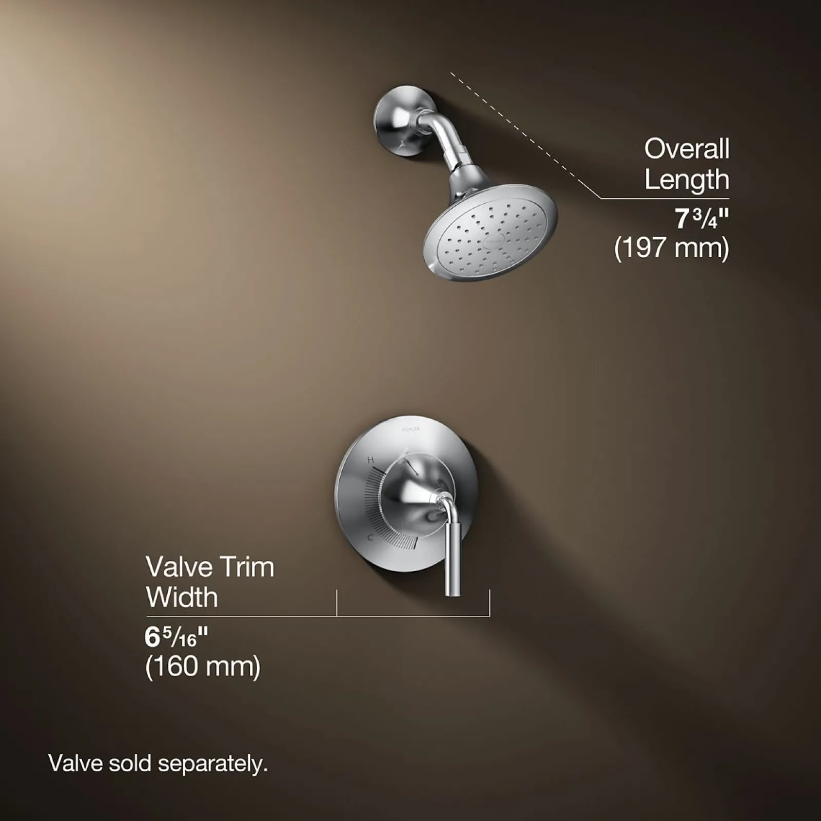 Rite-Temp® shower trim kit, 1.75 gpm^Kohler New