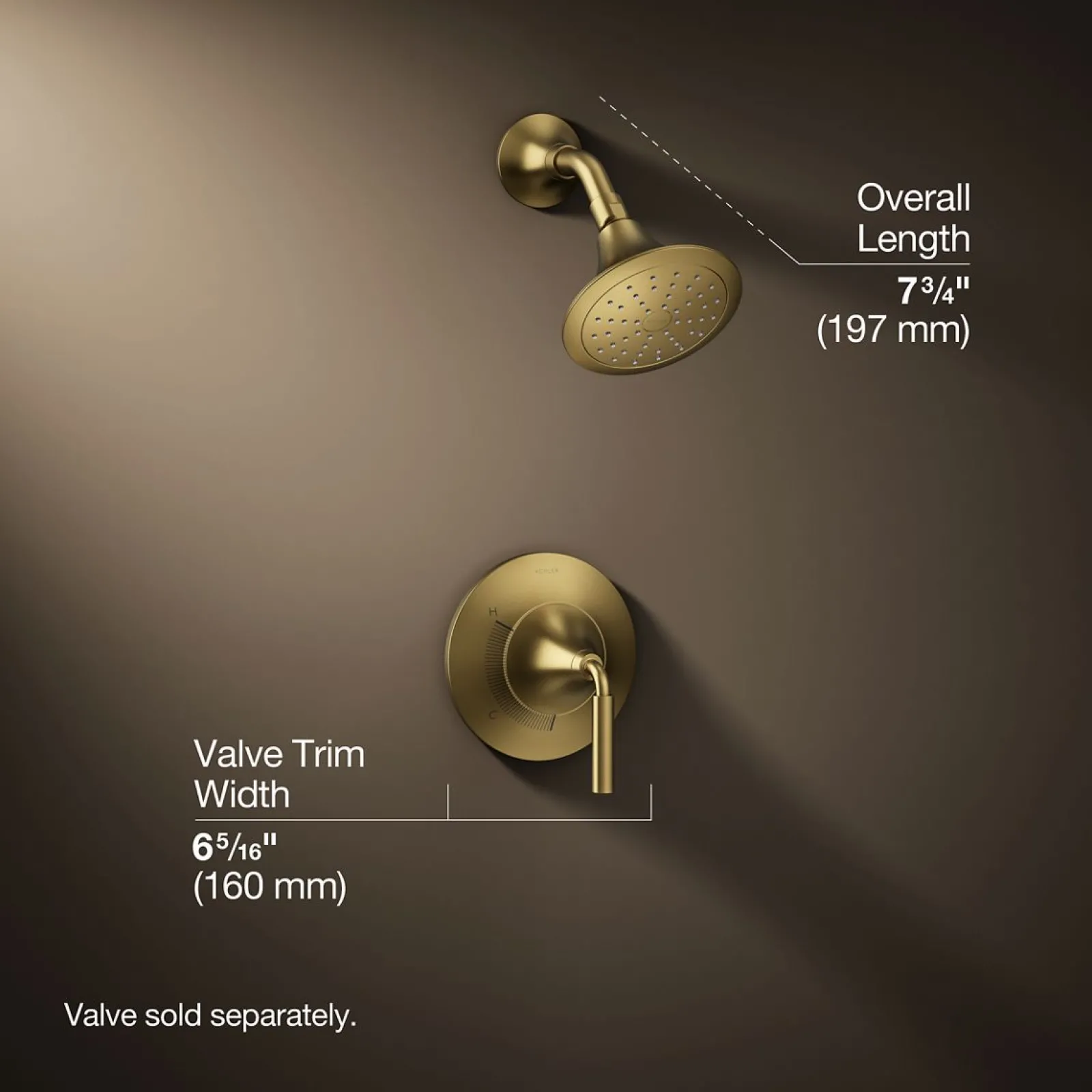 Rite-Temp® shower trim kit, 1.75 gpm^Kohler New