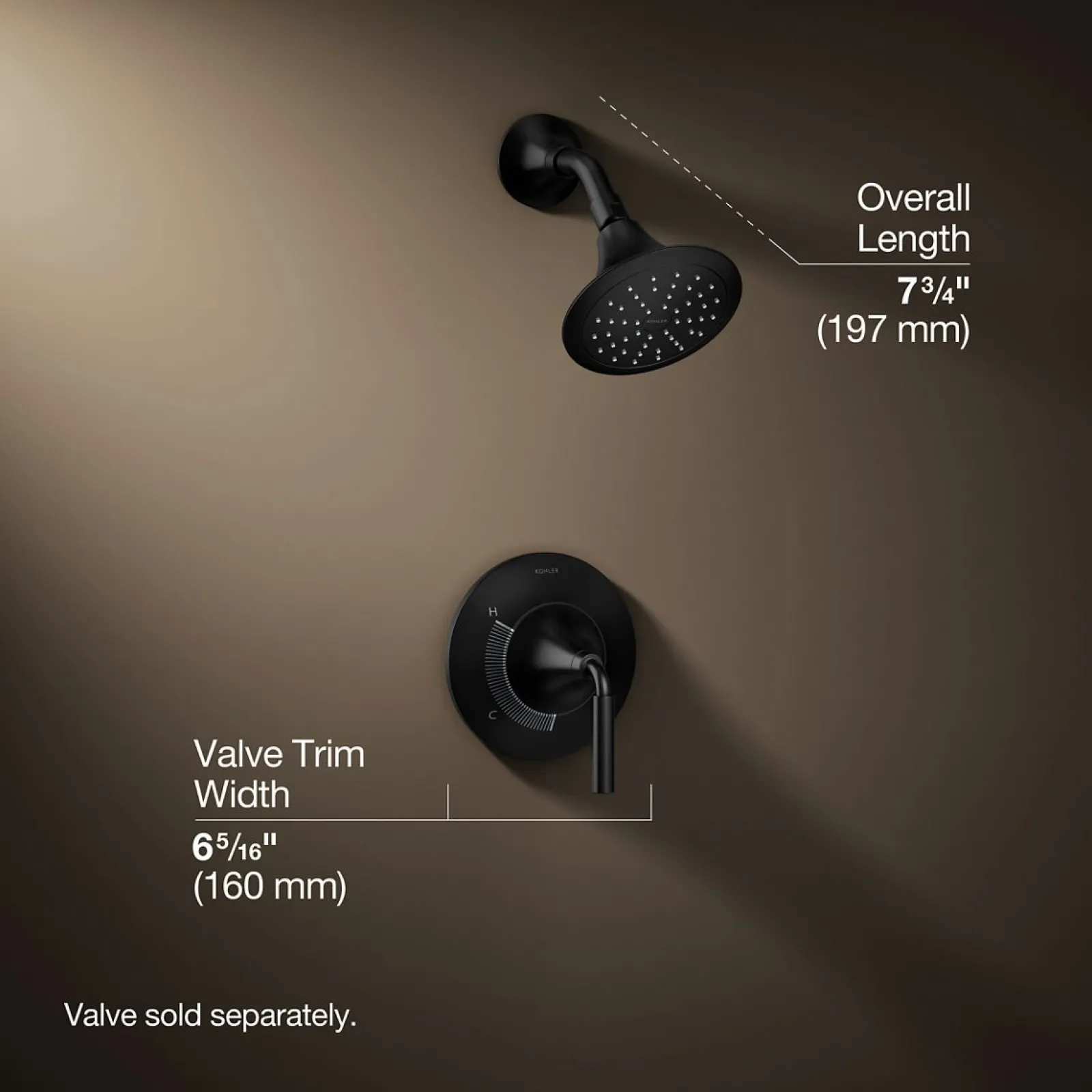 Rite-Temp® shower trim kit, 1.75 gpm^Kohler New
