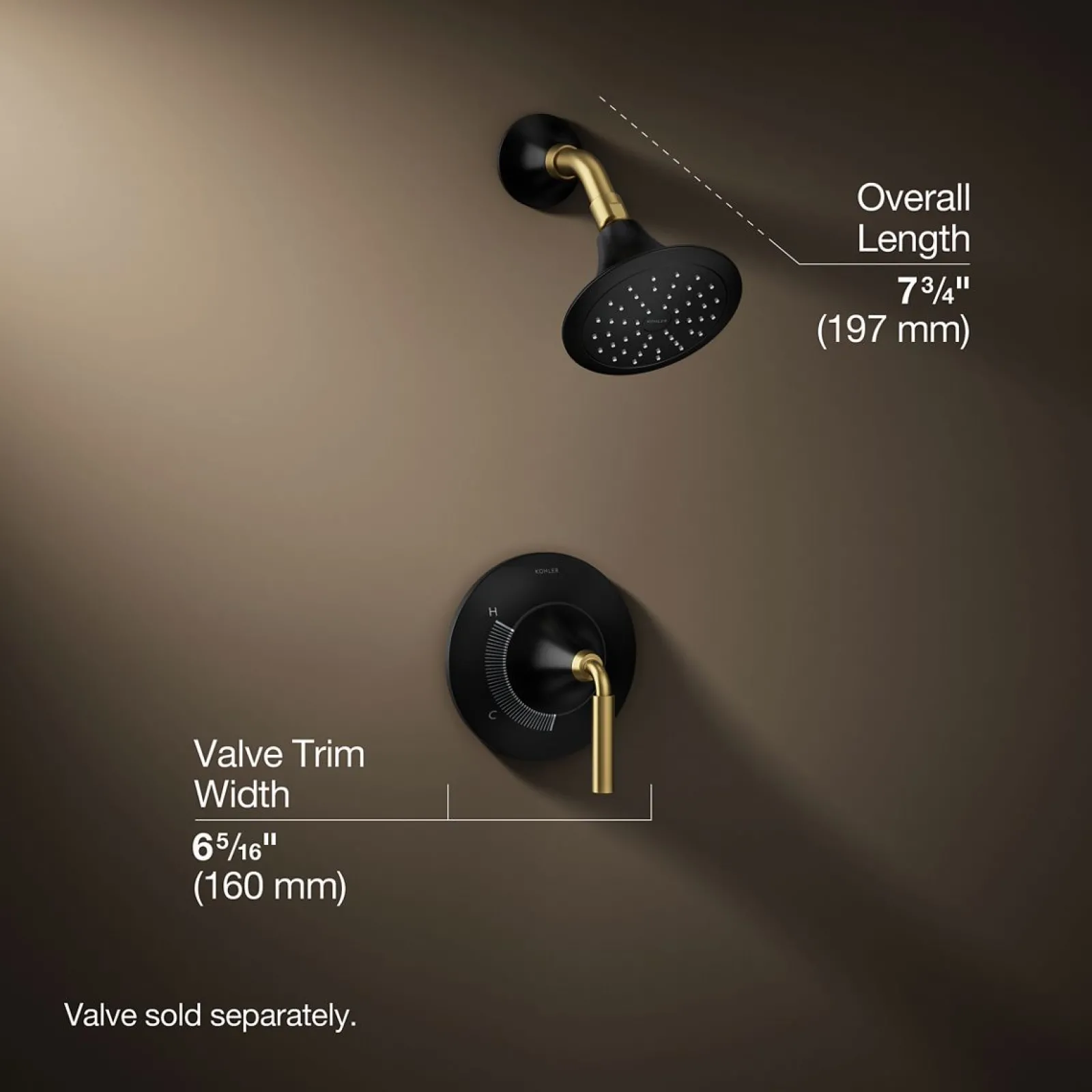 Rite-Temp® shower trim kit, 1.75 gpm^Kohler New