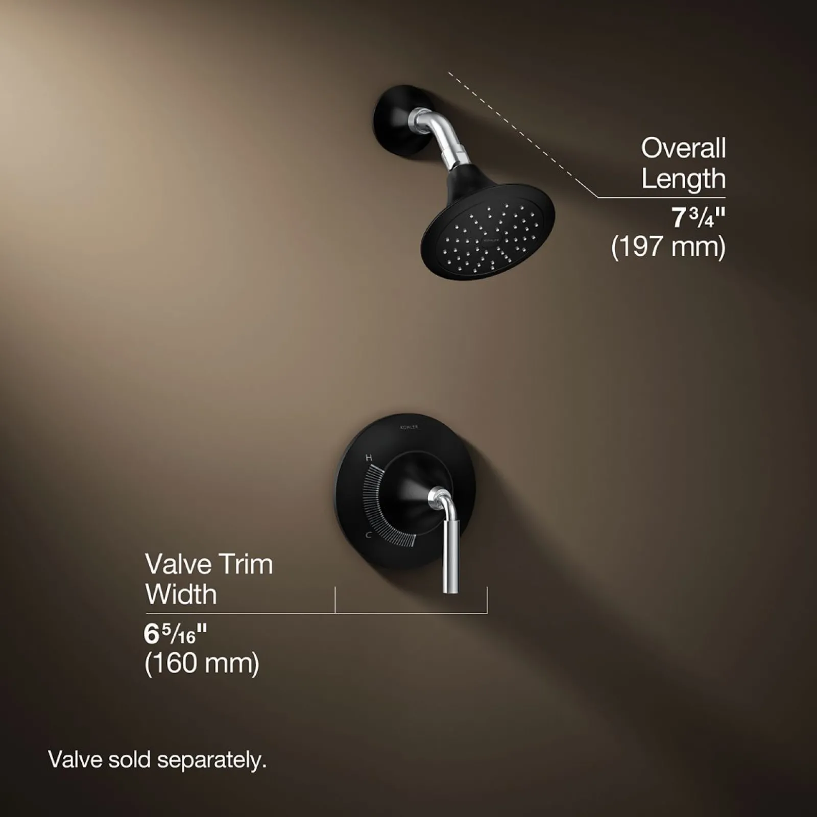 Rite-Temp® shower trim kit, 1.75 gpm^Kohler New