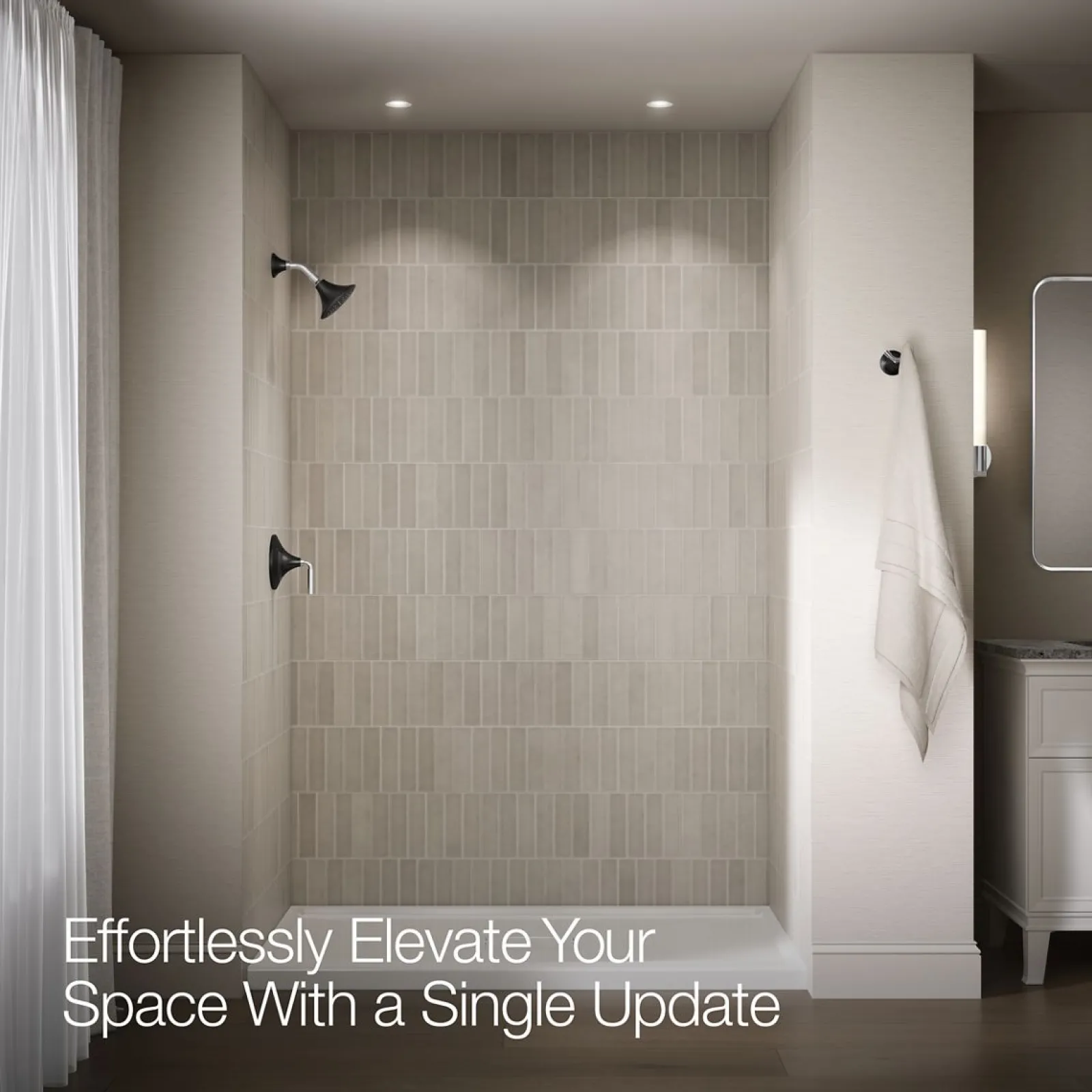 Rite-Temp® shower trim kit, 1.75 gpm^Kohler New