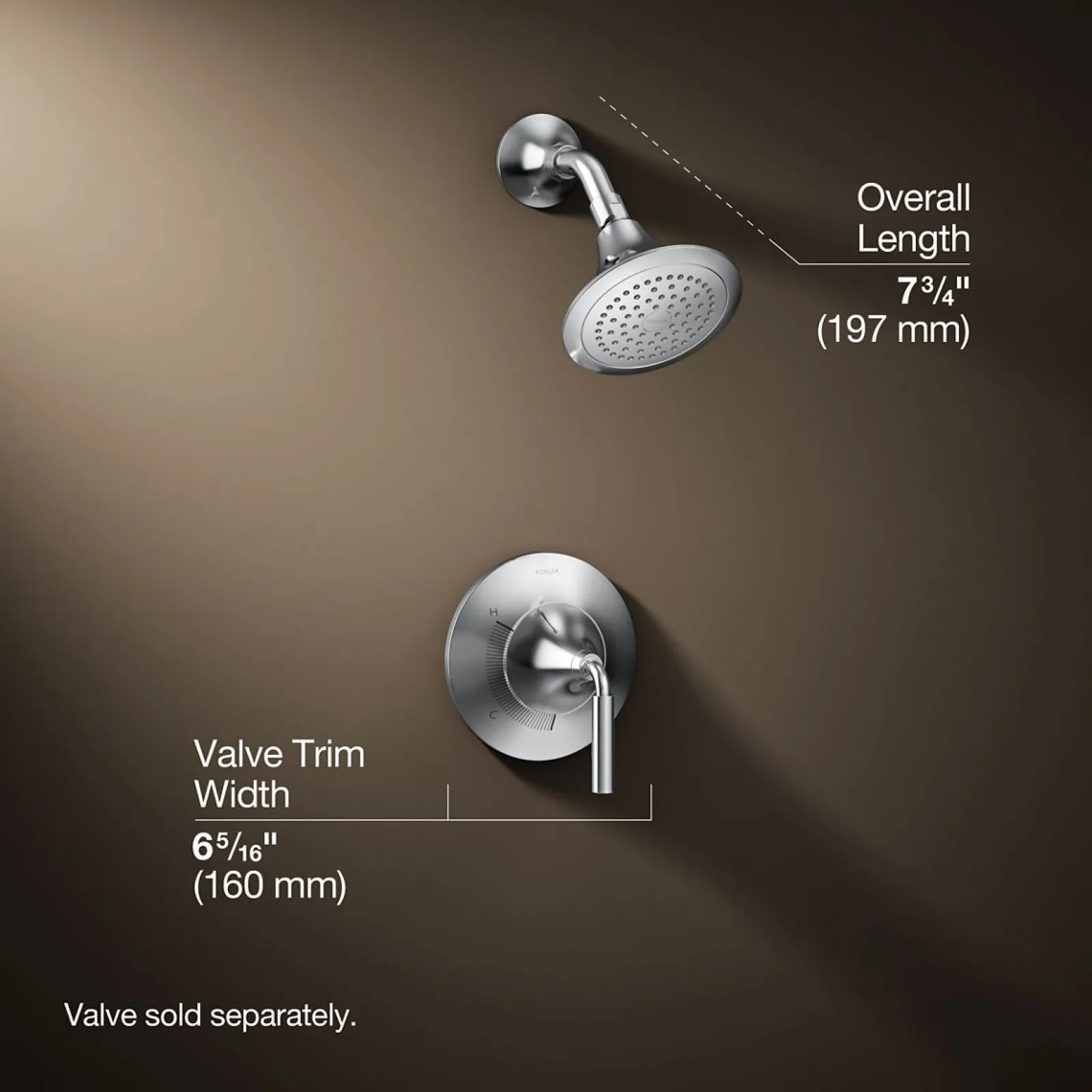 Rite-Temp® shower trim kit, 2.5 gpm^Kohler