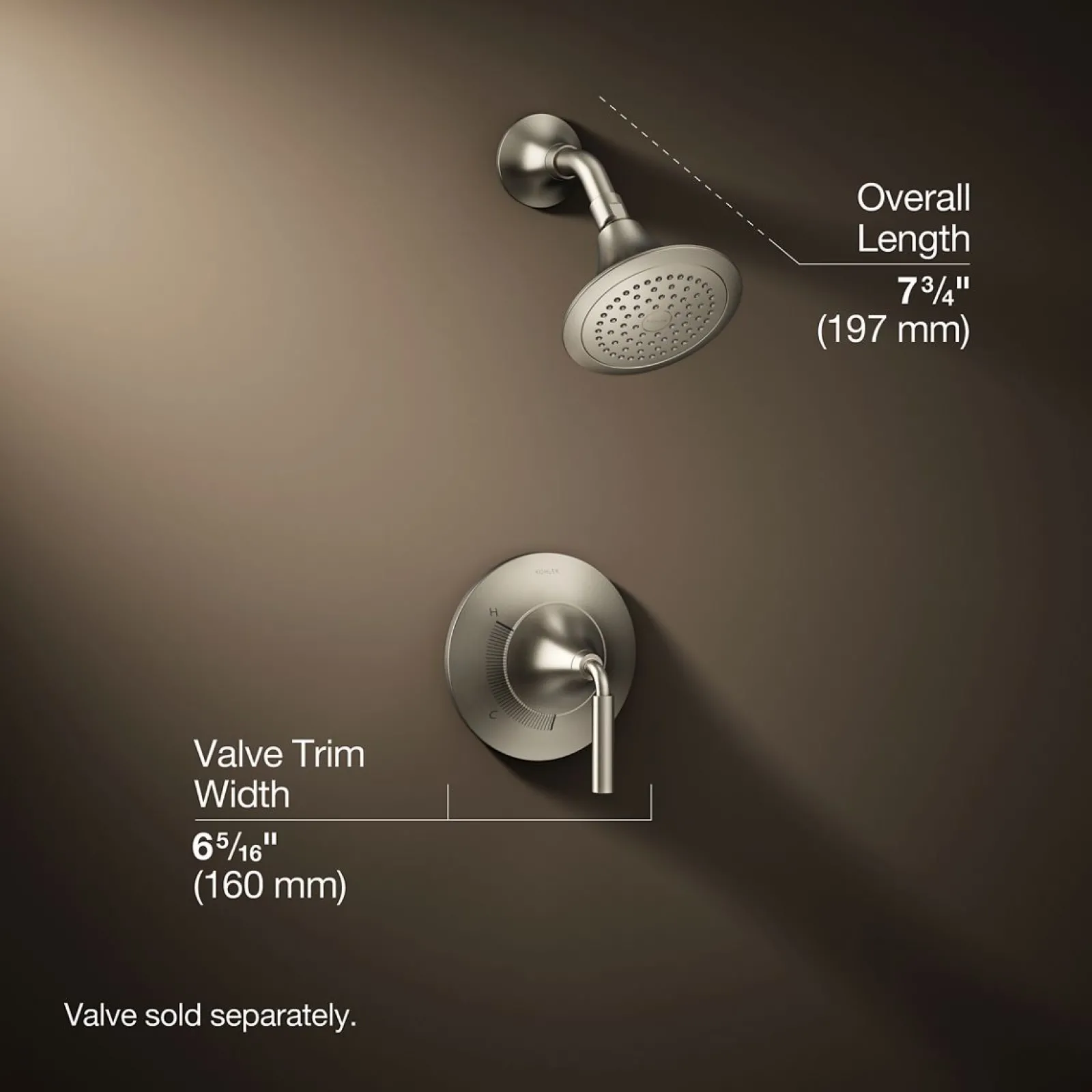 Rite-Temp® shower trim kit, 2.5 gpm^Kohler