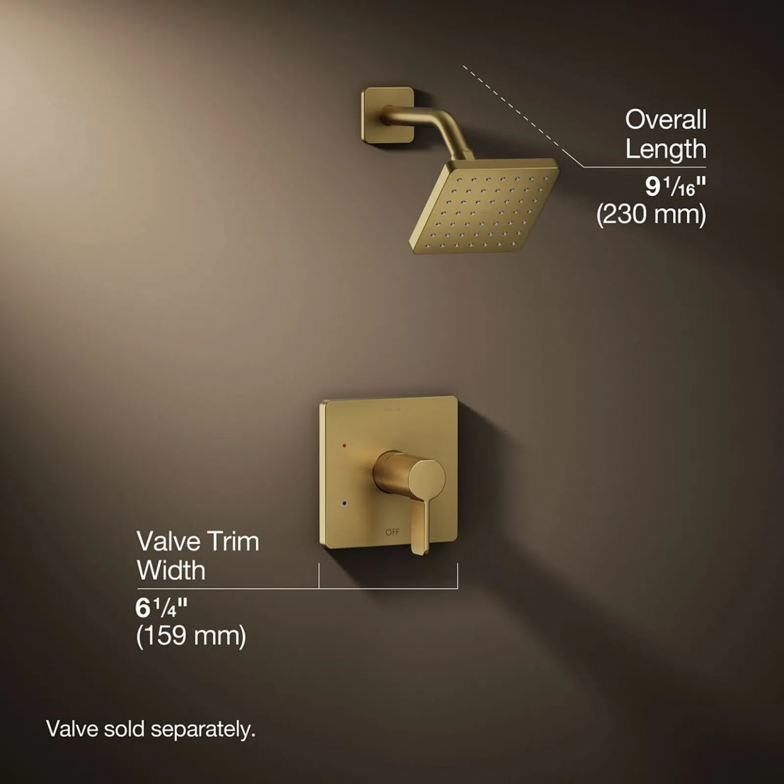 Rite-Temp® shower trim kit, 2.5 gpm^Kohler Hot