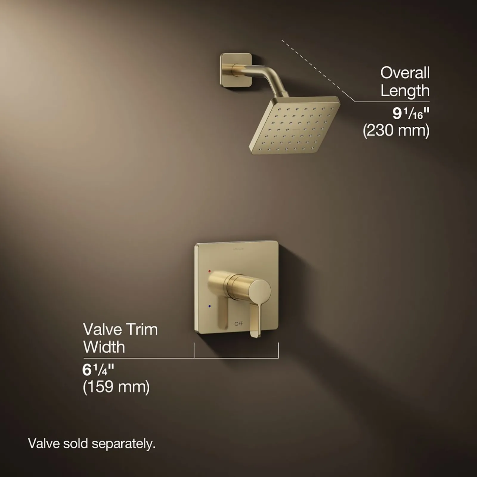 Rite-Temp® shower trim kit, 2.5 gpm^Kohler Hot