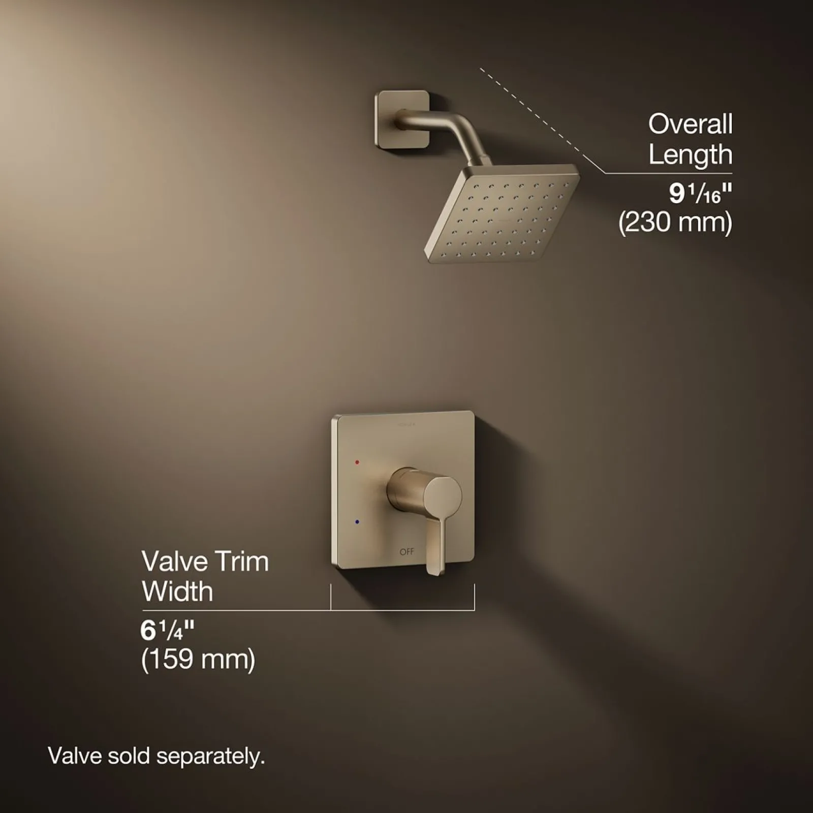 Rite-Temp® shower trim kit, 2.5 gpm^Kohler Hot