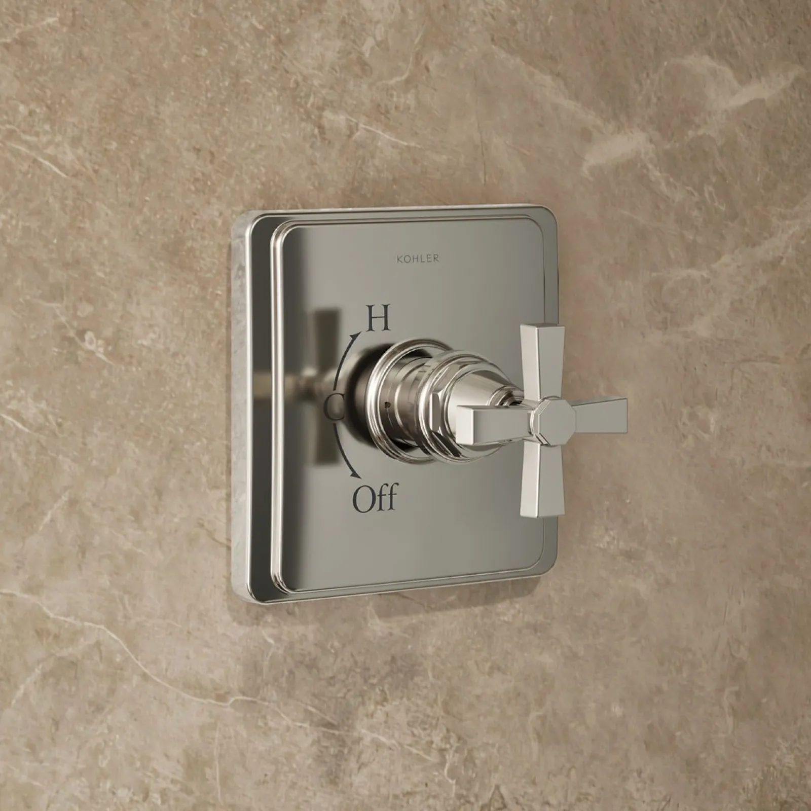 Rite-Temp® shower trim kit with cross handle, 2.5 gpm^Kohler Clearance
