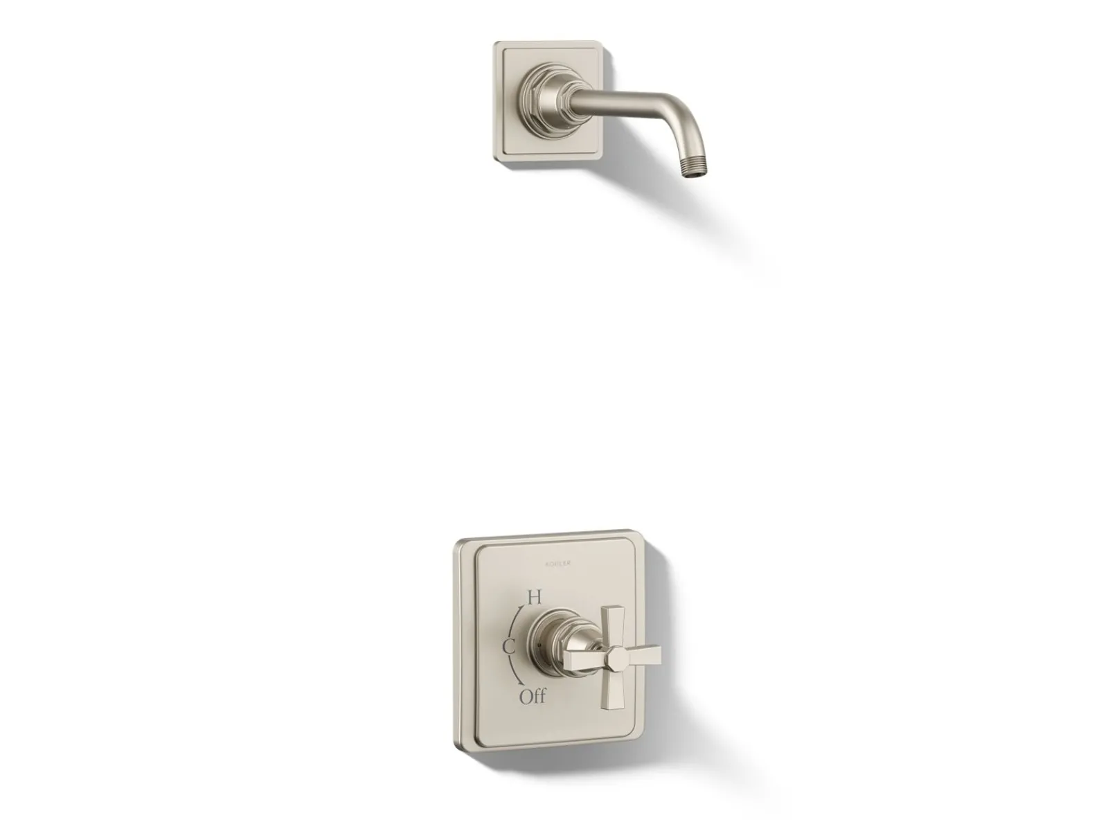 Rite-Temp® shower trim kit with cross handle, without showerhead^Kohler Outlet